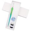 Glass Pen Pen Holder Ink Bottle Set "Star Fantasy" & (Blue & Green)