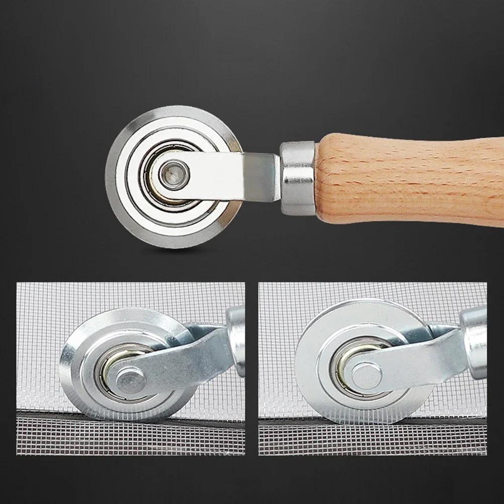 Screen Installation Tools Screen Door Installation Hand Crank Roller Window Screen Mesh Pressing Yarn Roller Pressure Wheel