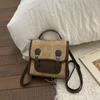 Schoolbag Korean version fashion backpack women's 1011 winter new simple fashion British college trendy with retro backpack