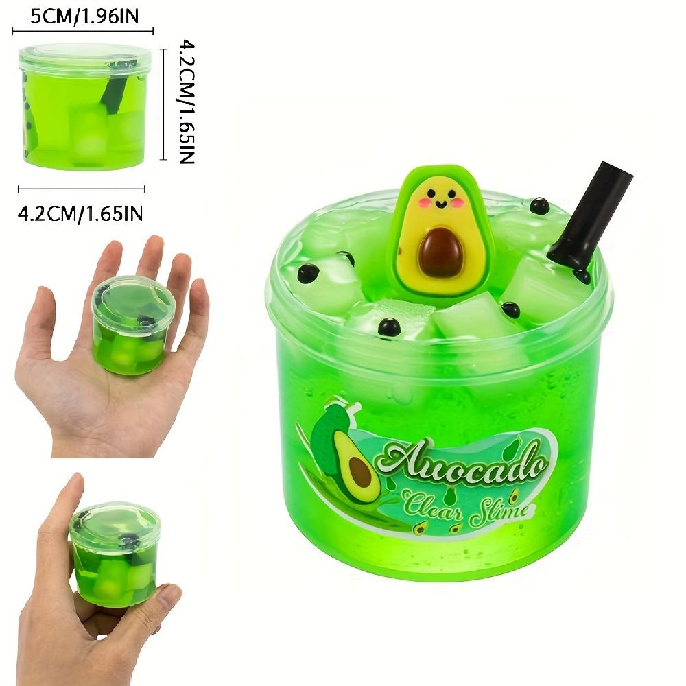 

2,37 унции прозрачный желейный кубик, набор хрустящих слизей, мягкий арбуз, эластичный, нелипкий, DIY хрустальные глиняные подвески, слизь, вечерние сувениры, подарки