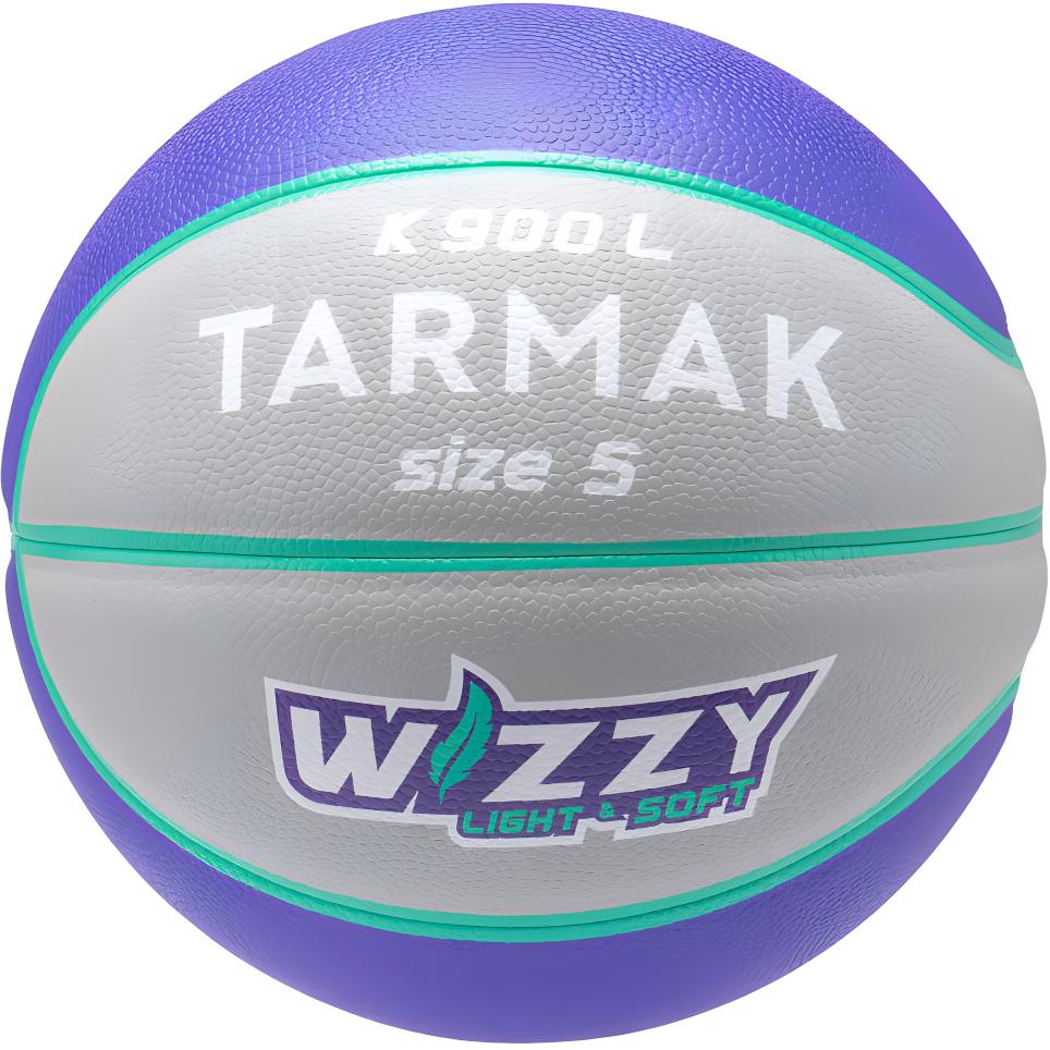 

DECATHLON PU Basketball Easy to Control Durable Comfortable and Waterproof Cyan Grey No. 5 Training Unisex Size 5 Ball