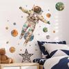 Cartoon Dream Astronaut Planet Wall Stickers Children'S Room Background Decals Bedroom Home Decor Mural