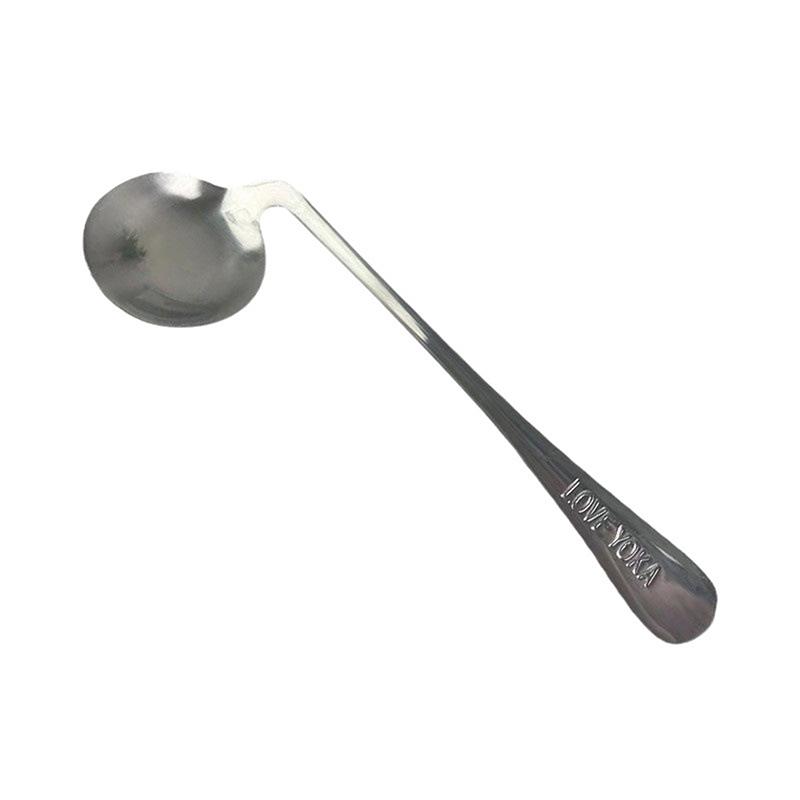 

1 шт. Изогнутая ложка из нержавеющей стали со смещением влево/вправо, изогнутая ложка для кормления для детей, пожилых пациентов, адаптивная посуда