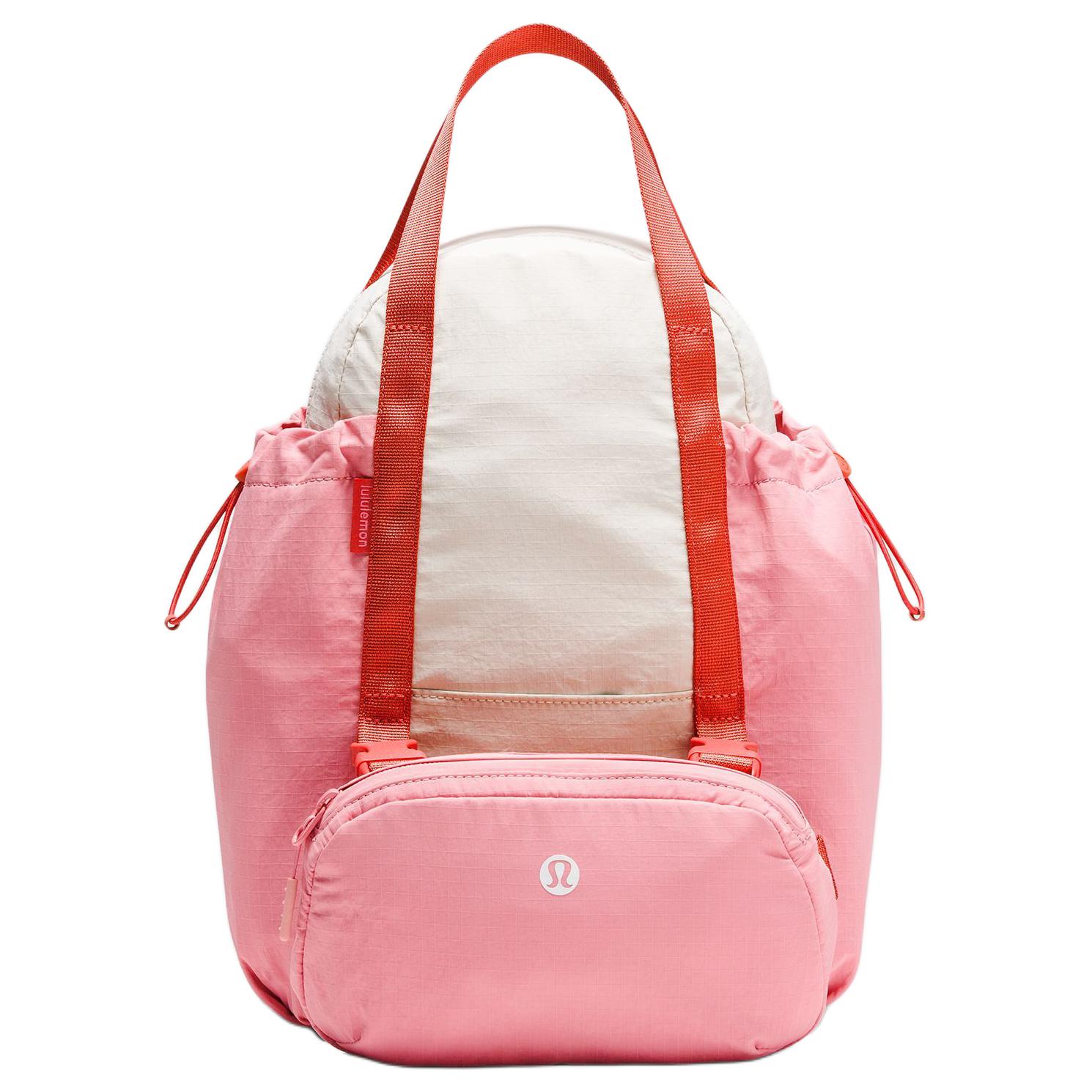 

Lululemon 7L Pack And Go Iconic Logo Multifunctional Nylon Backpack Women backpack Bone-White Cherry-Red LW9DT2S-068389 Bone White & Cherry Red