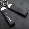 Car Luxury Leather Keychain Key Ring With Lexus Logo Accessories For LS LC IS350 ES300h ES300 IS250 IS220d NX350h RX GS350 LX570