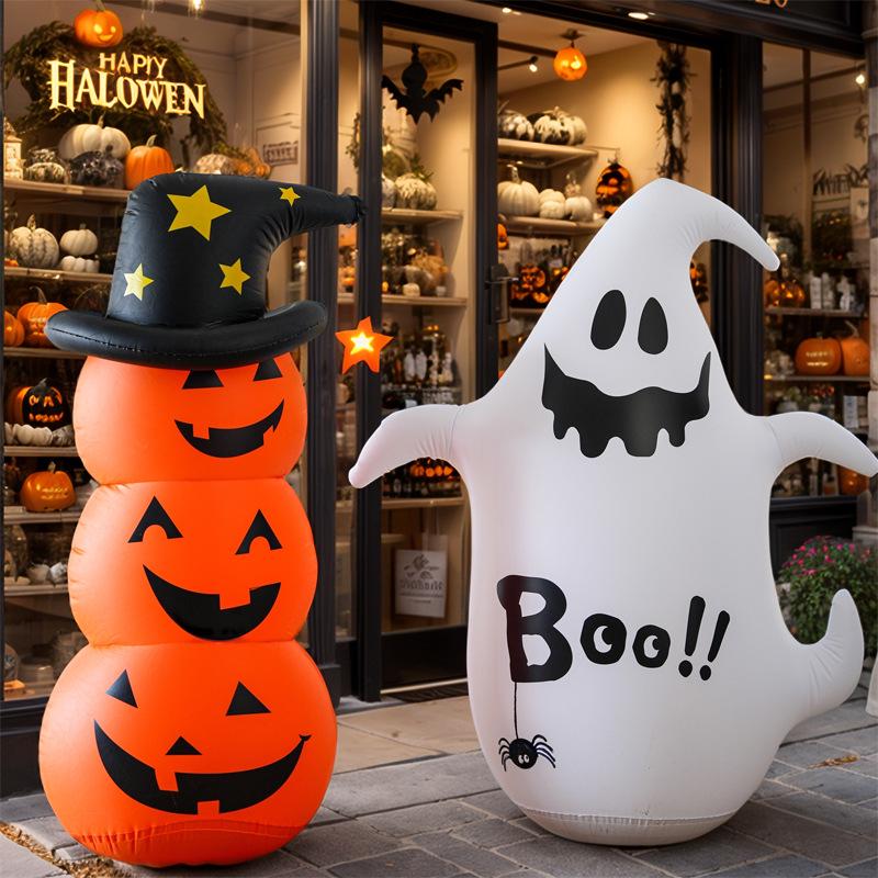 Halloween Haunted House Outdoor Inflatable Pumpkin Ghost Decoration Props