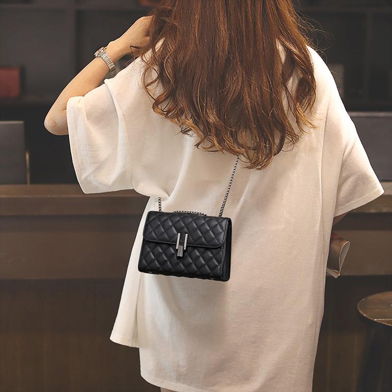 Bags Women's Bags Crossbody Bags Rhombus Chain Bags Fashion Light Luxury Niche Shoulder Bags Casual Versatile Small Square Bags