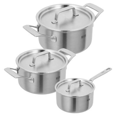 Caçarola KUHN RIKON (conjunto de três elementos) CULINÁRIA CINCO CAMADAS aço inoxidável 5 camadas INDUÇÃO