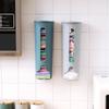 Wall Mounted Trash Bag Storage Box Pull Out Dispenser Simple Kitchen Plastic Bag Organizer Large Capacity Utility Box