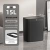 Intelligenter Sensor-Mülleimer mit Deckel - Leises automatisches Öffnen/Schließen für Küche & Wohnzimmer