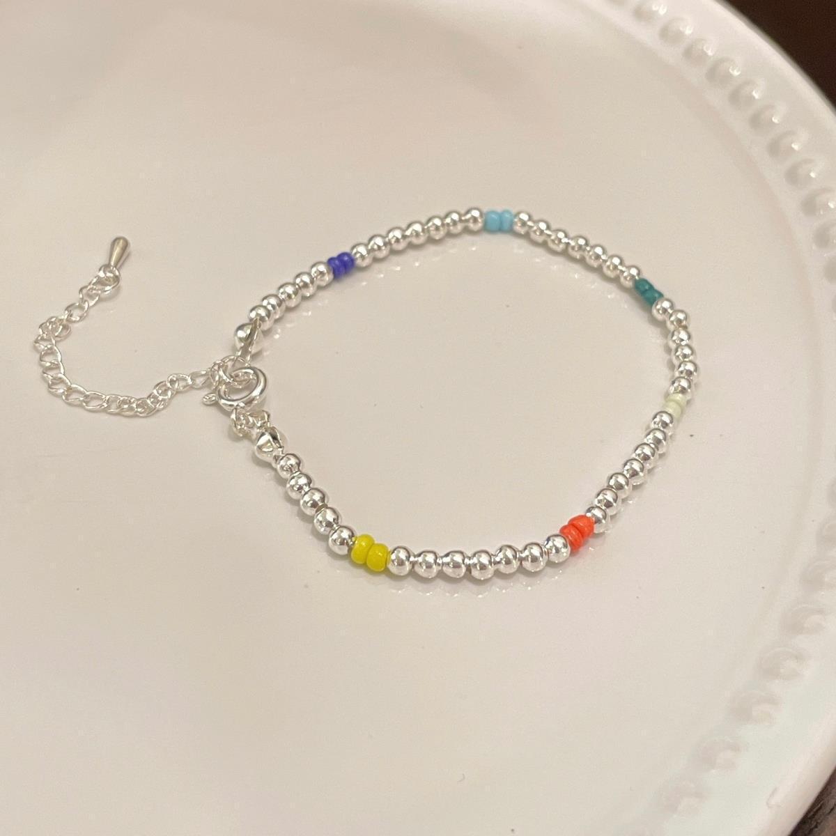 Colorful Summer Dopamine Pearl Bracelet - Girls  Light Luxury Niche Design