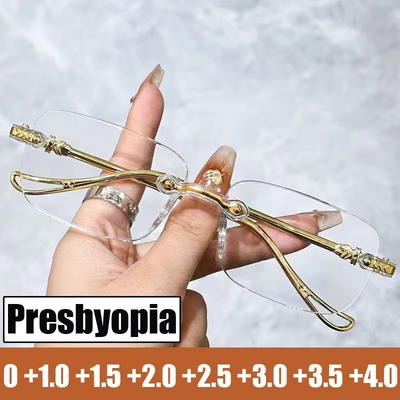 Men Women Presbyopia Glasses Blue Light Blocking Hyperopia Diopter Glasses Unisex Ladies Fashion Trendy Far Sight Eyewear