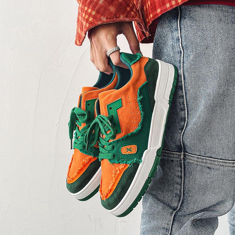 2024 Frühling und Herbst neue Herrenschuhe Koreanische Version Trend Board Schuhe Harajuku Stil Studenten Freizeitschuhe Herren Sportschuhe