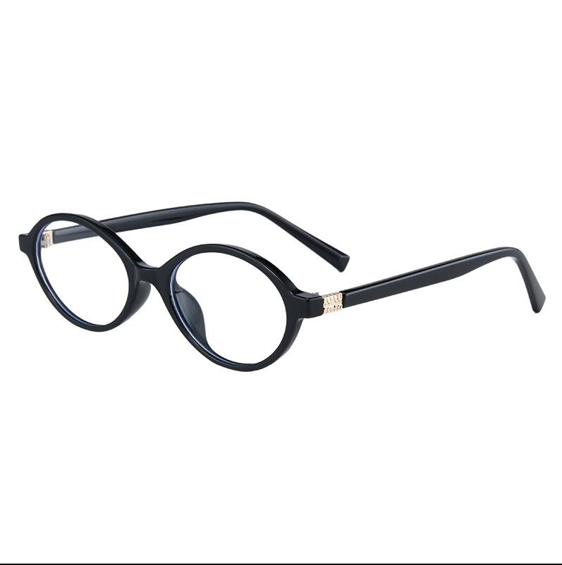 1pc Brand Small Oval Anti Blue Light Glasses Women Computer Optical Lenses Trendy Eyewear Frame Lightweight Comfortable