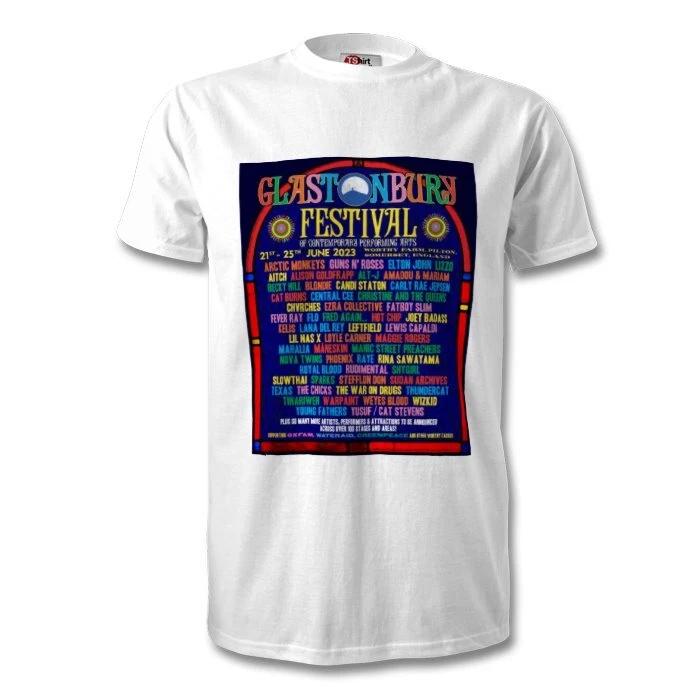 Glastonbury festival music 2023 art T-Shirt tee - 15 colours 3XL