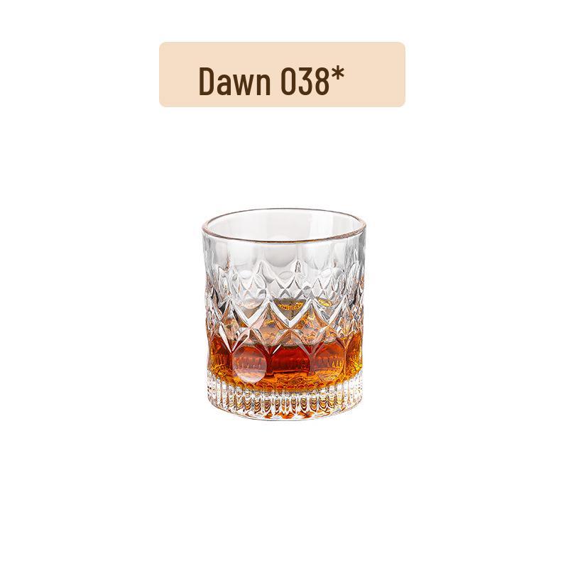 Green Apple Retro Crystal Glass Set – Wine, Whiskey, Beer, Liquor Glasses for Home Bar