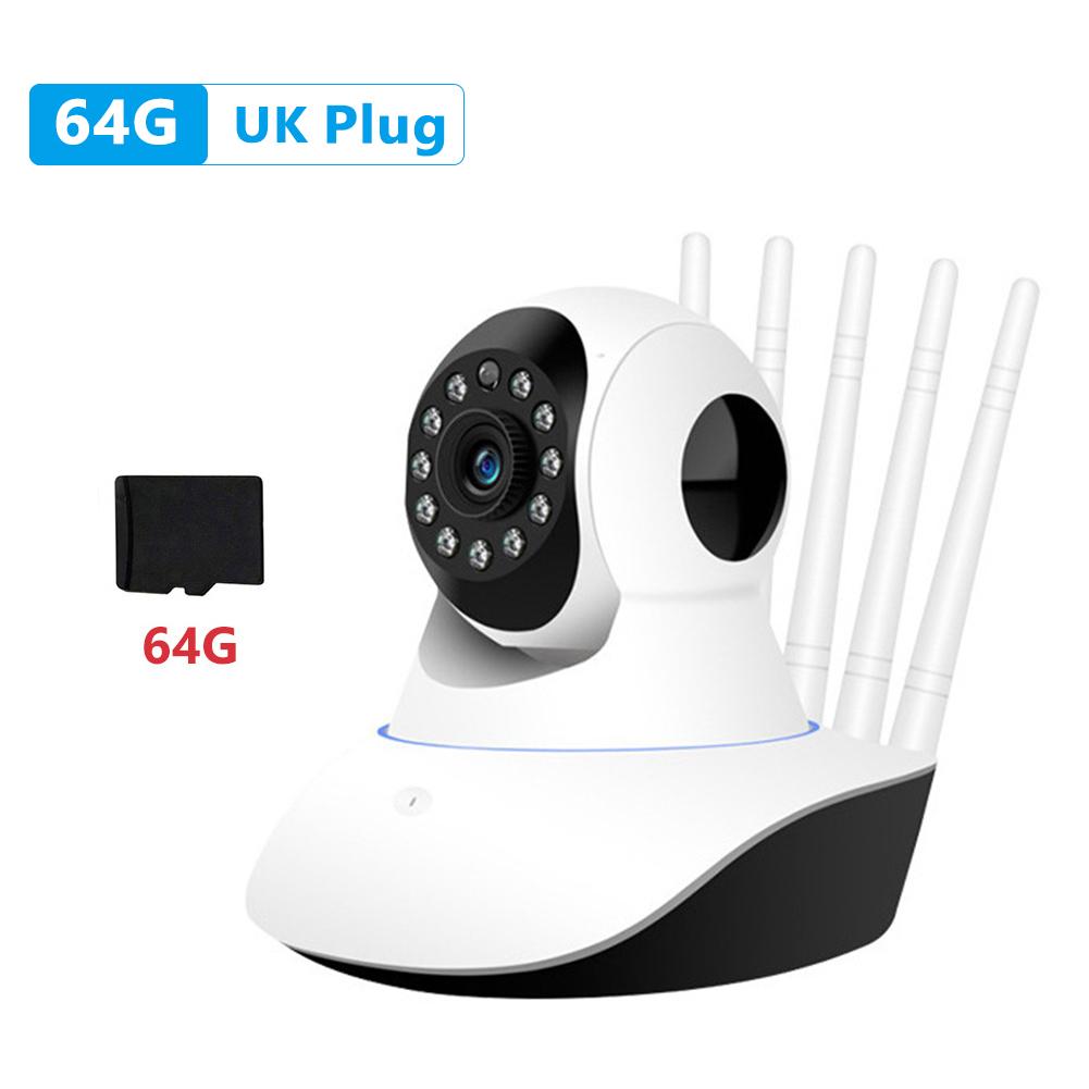 720P 1MP Security Monitor Two-way Voice 360 HD CCTV Security Camera Infrared Night Vision Security Video Camera with Memory Card