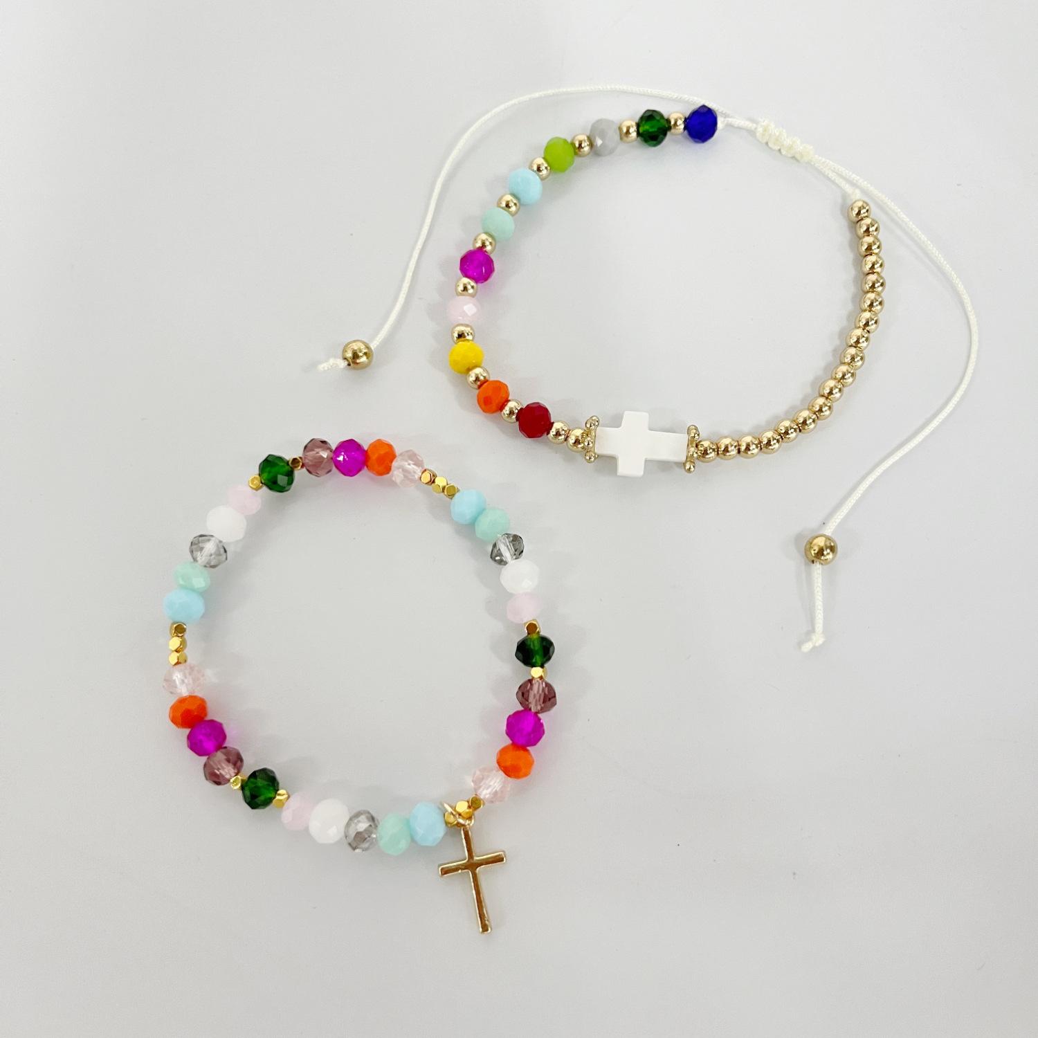 

JYL TS Bracelet Easter Cross Beads Awakens Renewal & Hope T649 темно зеленый пастельные