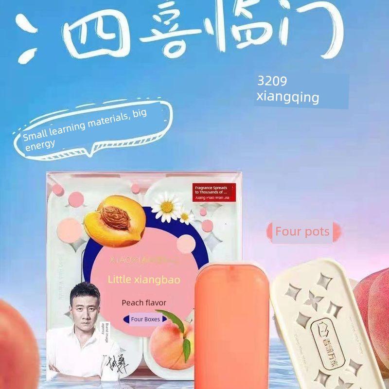 

Fragrance Diffuser for Cars and Homes, Solid Scent Balm, Removes Odors and Smoke Smells, Dual-Use Air Freshener Peach flavor