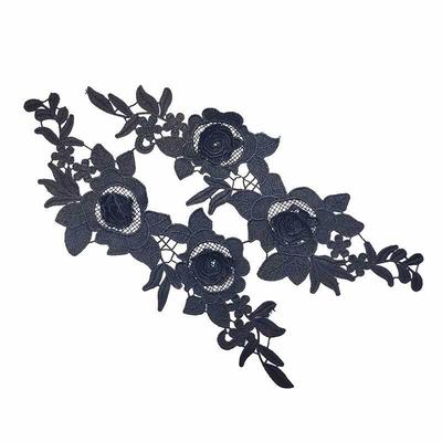 3D Hollow Water-Soluble Lace Embroidery Applique Accessory Set