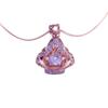 Exquisite Color Gold Russian Purple Gold Plated Rose Gold Necklace Skirt Pendant Simple Atmosphere 585 Purple Gold Set Chain