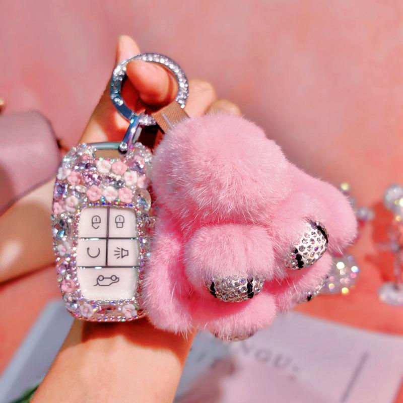 Rhinestone Car Key Shell for Southeast DX7/DX3/DX5/A5/Yi Wu - Fashion Goddess Bag Buckle