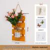 Handcrafted Wooden Wall-Mounted Hydroponic Glass Vase for Bedroom and Living Room Decor