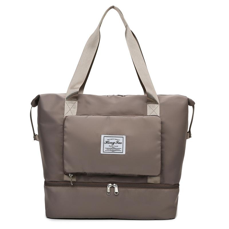 Short-distance travel bag, women's large-capacity shoe compartment, waterproof fitness bag, business trip, labor waiting storage bag, travel bag.