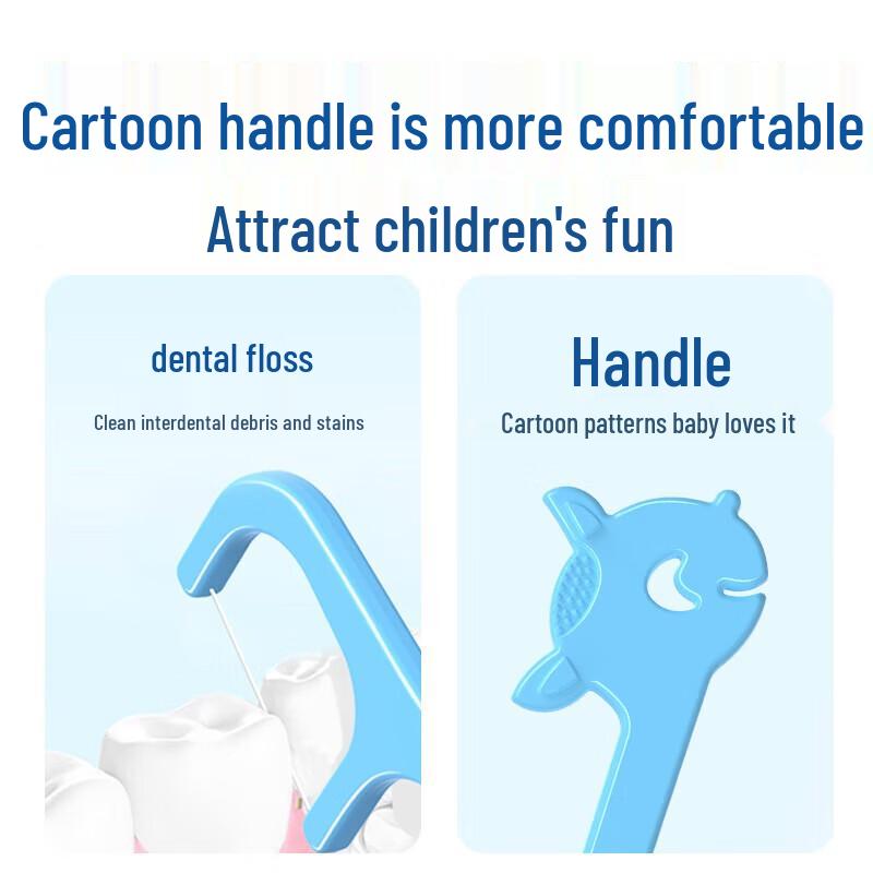 FAWNMUM Kids Dental Floss Picks, 200 Count