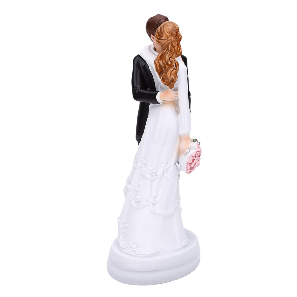 Brautpaar Tortenfigur Harz Romantische Paarskulptur Hochzeitstortenaufsatz für Verlobung Jubiläum