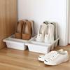 2PCS Plastic Oblique Plug-In Shoe Storage Rack Large Vertical Slippers Rack 3 Grid Shoe Rack  Home