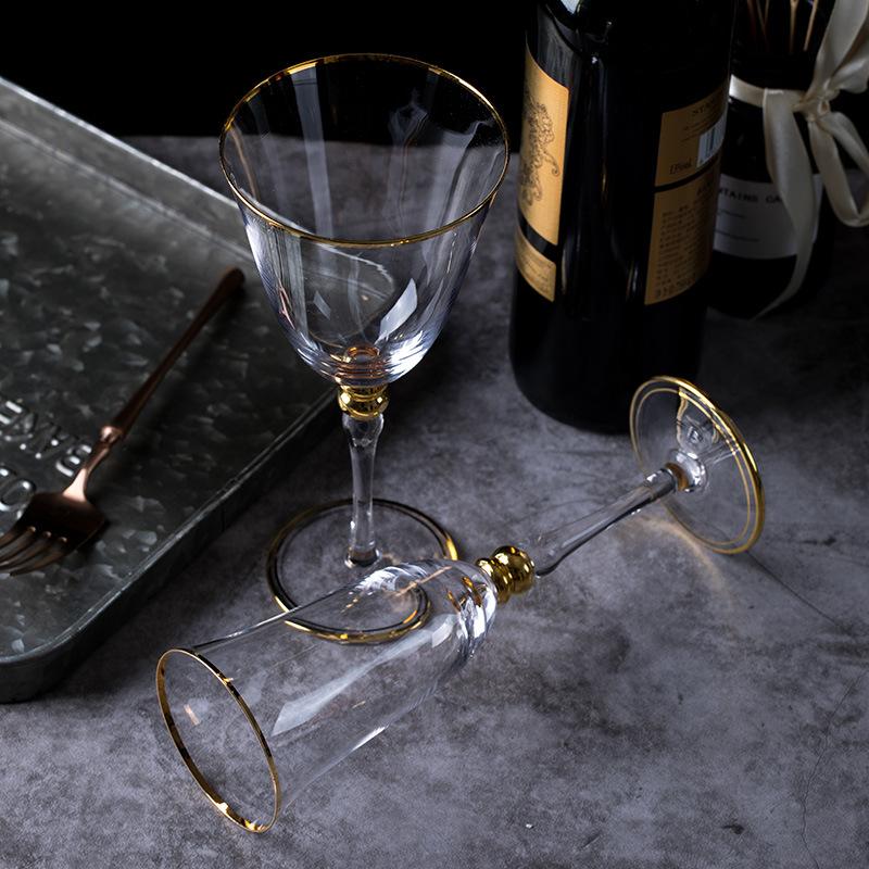 2 stk PhnomCrystal Glass Champagneglass Rødvinsglass, Vinglass Modellrom Vinsett Myk dekorasjon Spisebordspynt