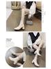 2021 Women's Square Toe Chunky Heel Martin Boots with Back Zipper - European & American Winter Style