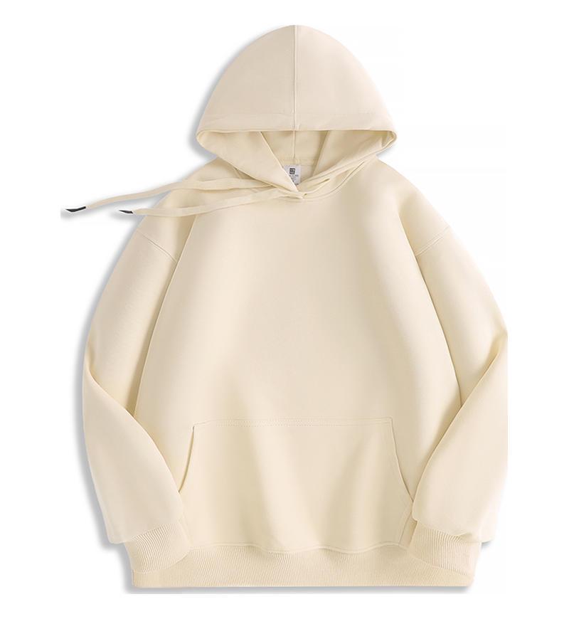Black Solid Color Hooded Sweatshirt for Women - Korean Style, Loose Fit, Casual, Versatile, Plus Velvet Jacket for Autumn/Winter.