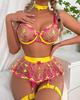European and American Lingerie: Women's Lace Embroidered Sexy Sets