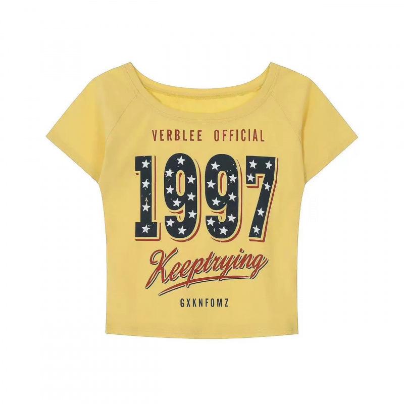 Amerikanisches Retro-Sternenprint-Einschulter-Freizeit-Schlankheits-Top für Damen - 2025 Edition