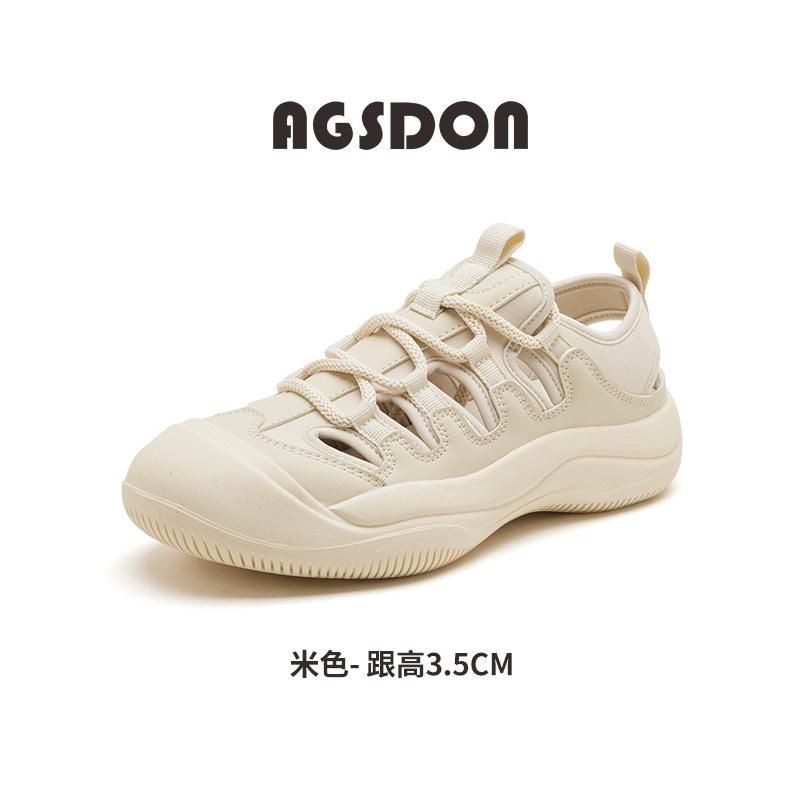 Augustine Roman sandals women's 2025 new summer baotou sandals sports platform muffin dad sandals