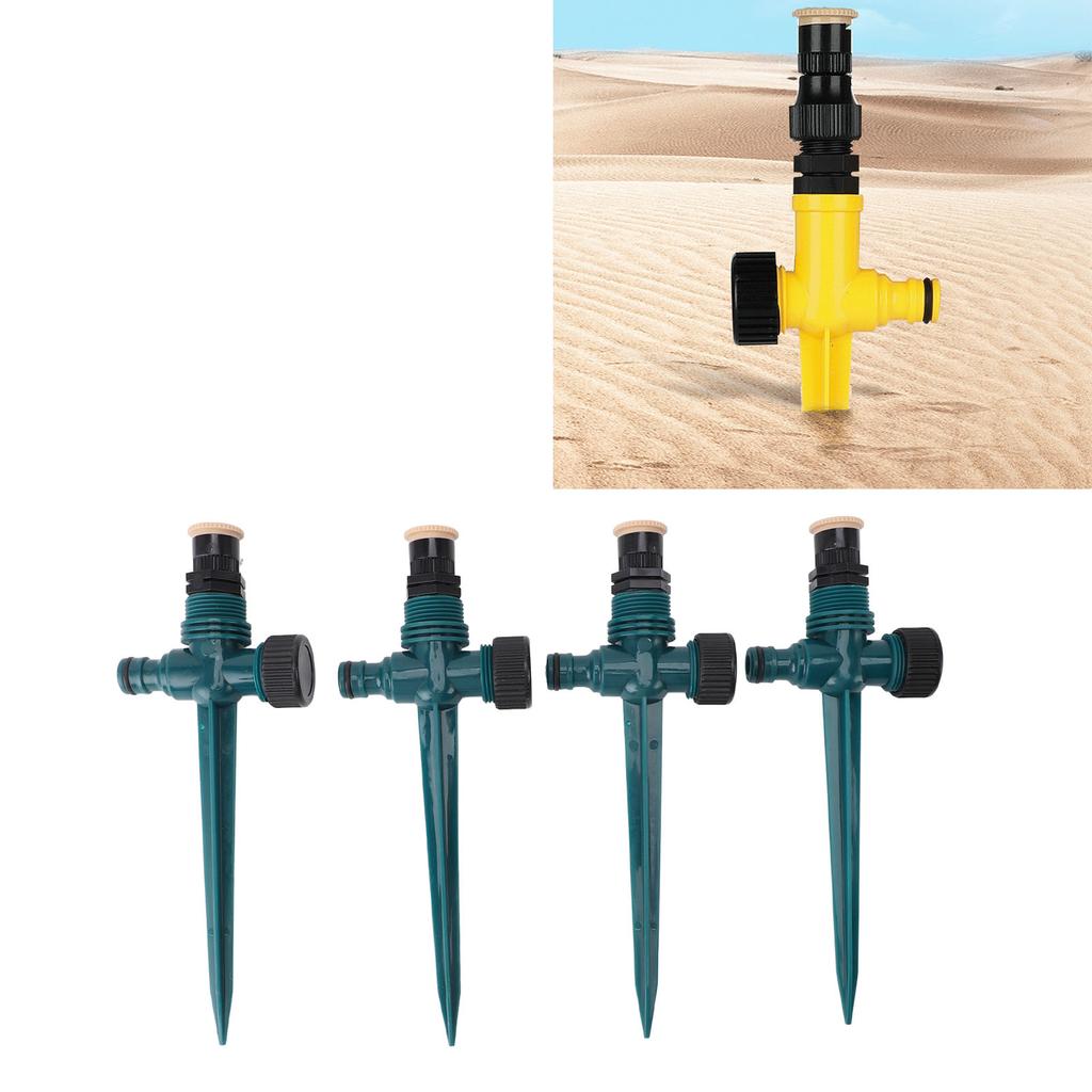 4pcs Garden Sprinklers Professional Efficient 360 Degree Automatic Rotating Lawn Sprinkler for Yard Patio Outdoor Garden