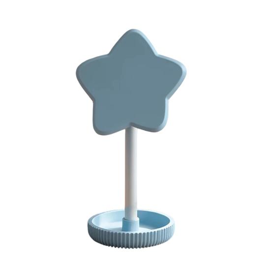 Cute Star Headphone Stand with Storage Tray, 3D Printed PLA Headset Hanger & Desk Organizer, Macaron Color Gaming Office Decor, Multi-Functional
