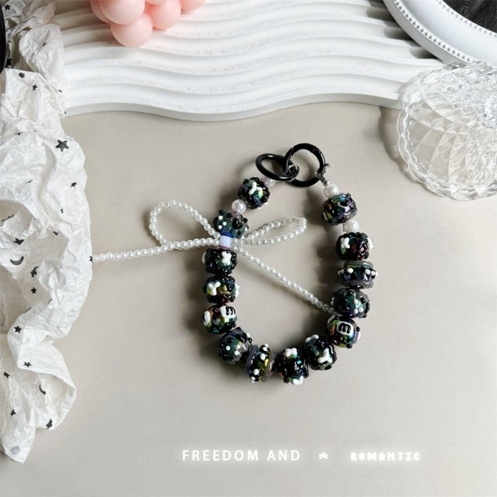 Colorful Mobile Phone Strap Pearl Phone Lanyard New Bag Pendant Keychain