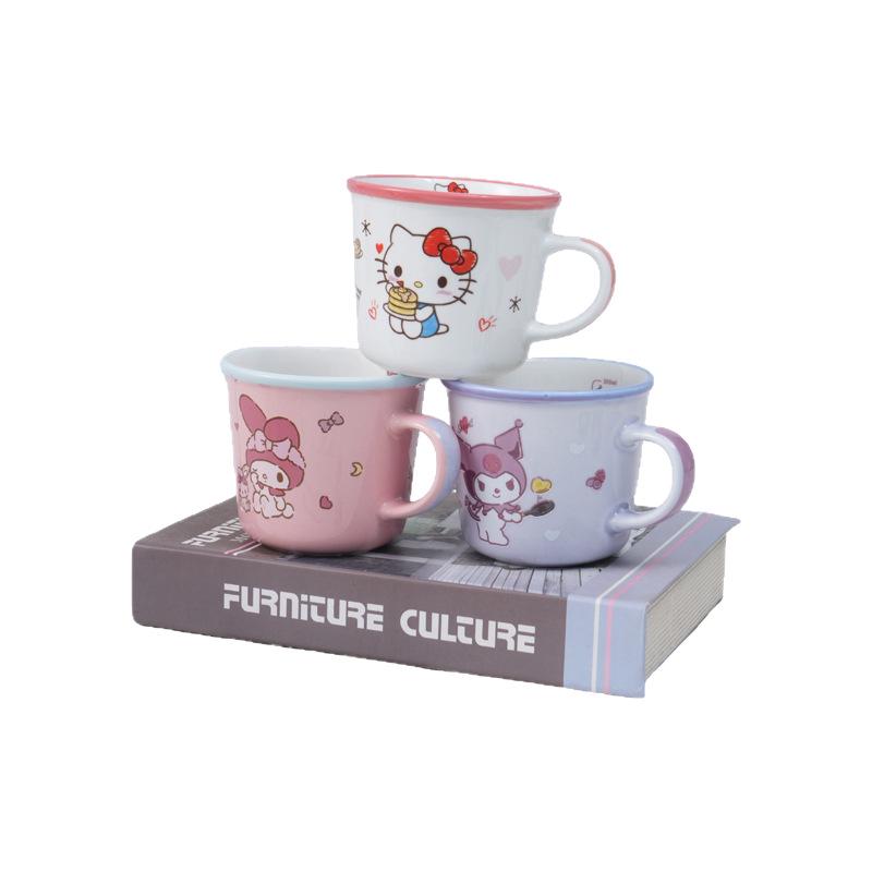 Sanrio Kuromi Cartoon Ceramic Breakfast Cup for Girls