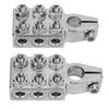 2 Pcs 12 Way Battery Post Terminal Ends Distribution Block Bus Bar 8AWG To 4 0(XL) AWG for SAE DIN EN Tapered Top Post