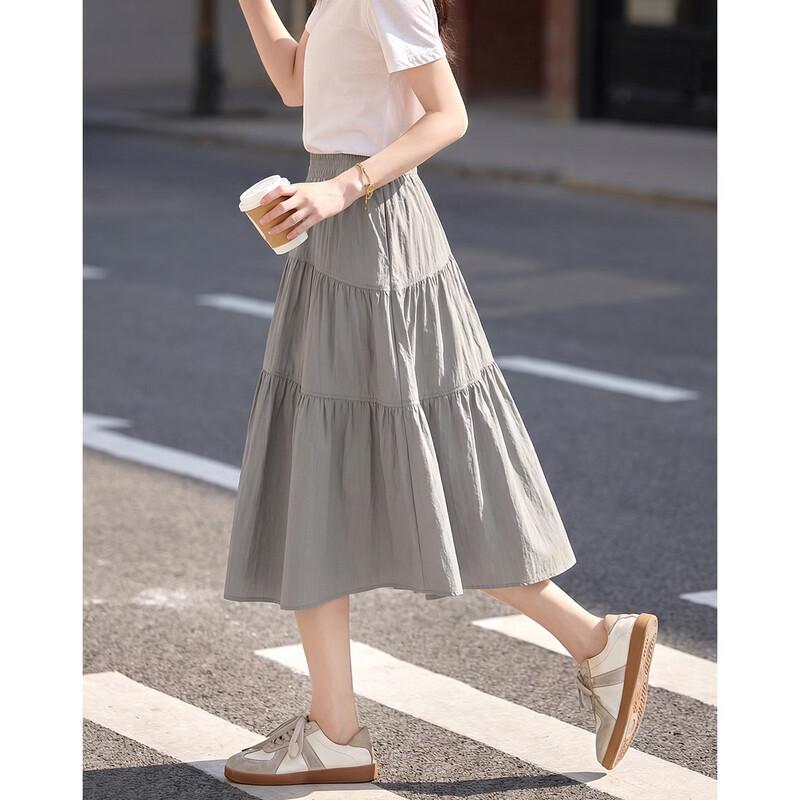

Women s Summer Tiered A-Line Skirt M
