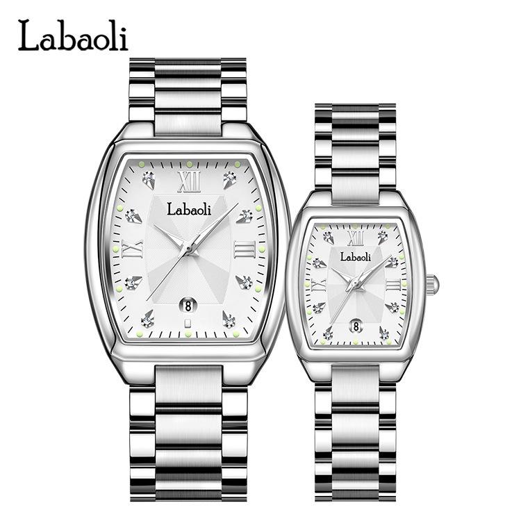 La Baoli Couples Stainless Steel Quartz Wristwatch LA531 - Waterproof and Trending Design