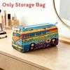 Multi Functional Plush Makeup Organizer With Zipper Closure For Home Use Storage