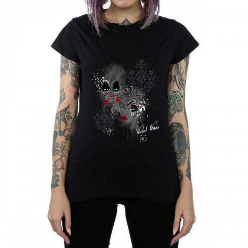 Disney Womens/Ladies Wicked Villains Cotton T-Shirt L white