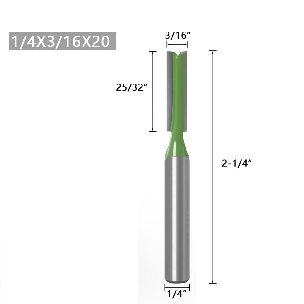 

For Wood Milling Cutter Garden Home Power Tools Straight 1/4x5x20
