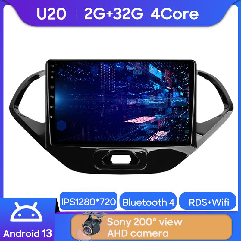 Android Multimedia For Ford Figo 2015 - 2018 Car Stereo CPU Radio QLED Player Navigation Carplay Auto HDR 5G Cam Dash WIFI  Cam