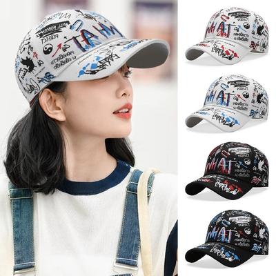 Hip Hop Sun Hat Print Snapback Hat Casual Baseball Cap  for Men Women
