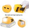 Battery adapter DCB090 for Dewalt 18V 20V external battery with  Dual USB Type-C DC Original Replacement LED Work light
